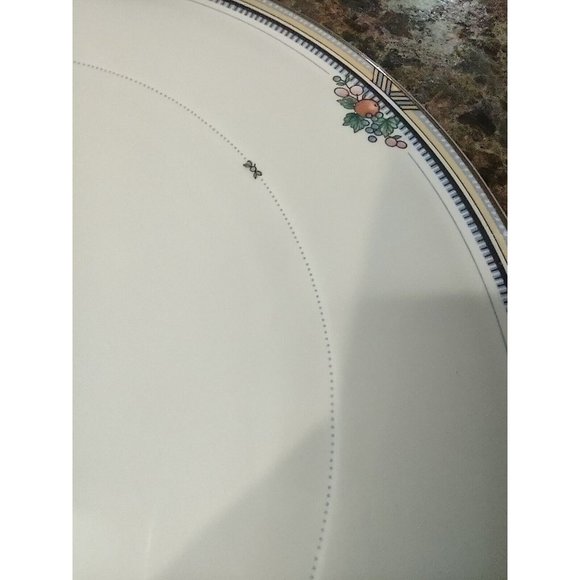 Christopher Stuart Y1008 Fruit Basket pattern Bone China Platter Cake Plate - Picture 13 of 14